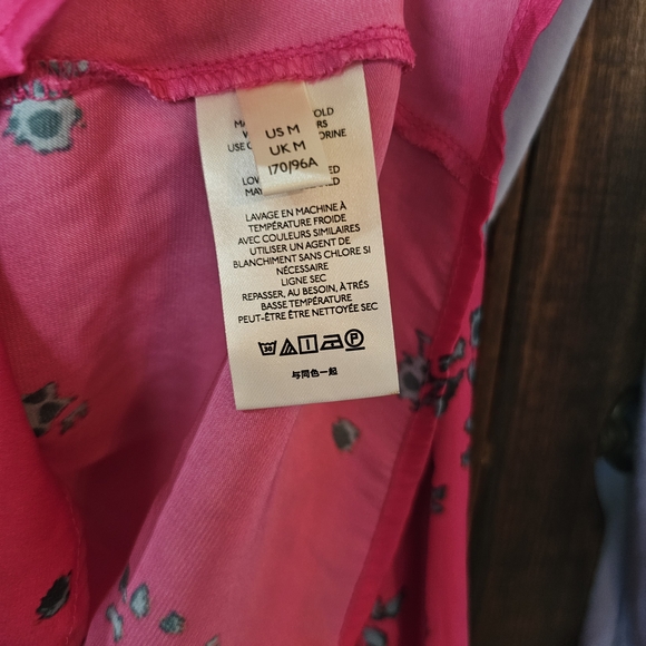 Free People Run Free Blouse With Peasant Sleeves And Tie Front Accent - Picture 6 of 7